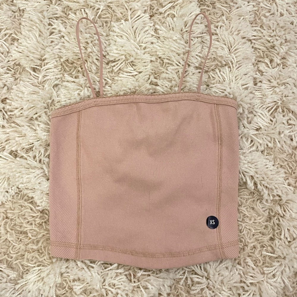 NWT Abercrombie Womens Crop Tank Top Pink Mauve